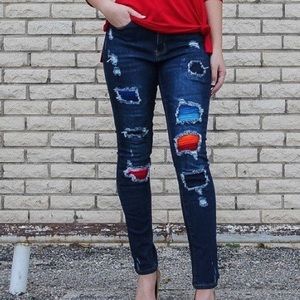 L&B Serape Skinny Jeans